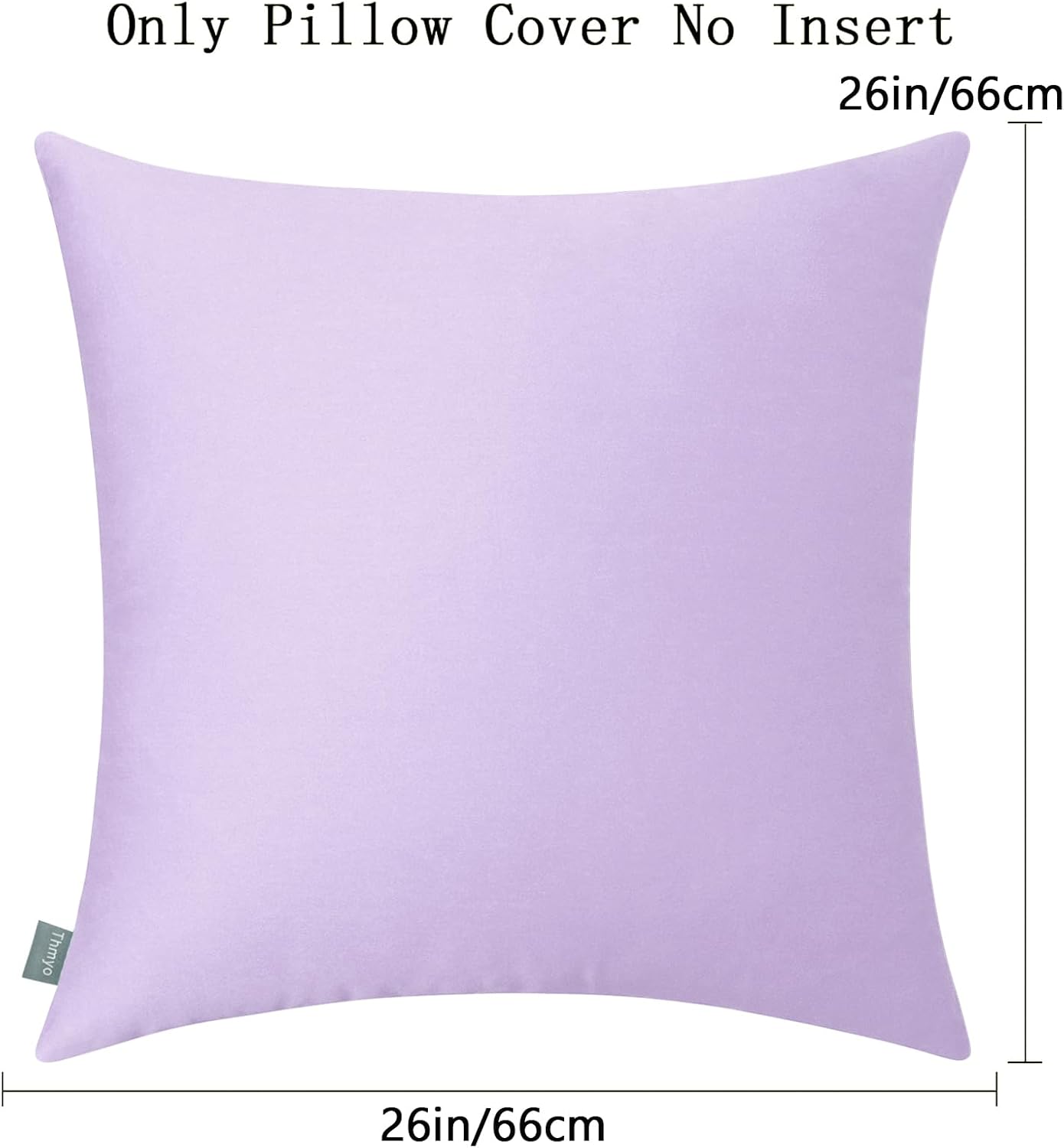 Thmyo 4-Pack 100% Cotton Comfortable Solid Decorative Throw Pillow Case Square Cushion Cover Pillowcase Sublimation Blank Pillow Covers DIY…