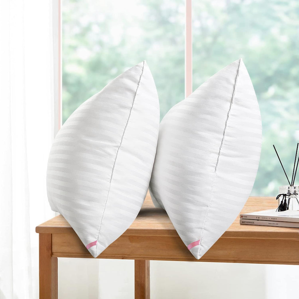 EIUE Bed Pillows for Sleeping 4 Pack, Pillows for Side and Back Sleepers, Super Soft Down Alternative Microfiber Filled Pillows (White…