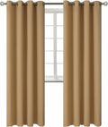 BGment Blackout Curtains for Living Room - Grommet Thermal Insulated Room Darkening Curtains for Bedroom, 2 Panels of 52 x 84 Inch, Khaki 8…