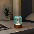 Mini Soft Warm Light Lamp Battery Operated Portable Night Light with Timer, Small Glass Vintage Dim Sleep Nightlights, Battery Powered…