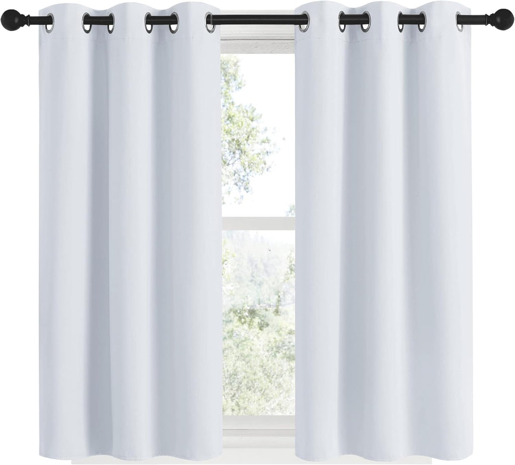 NICETOWN Room Darkening Draperies Curtain Panels 48 inches Long, Window Treatment Thermal Insulated Grommet Room Darkening…