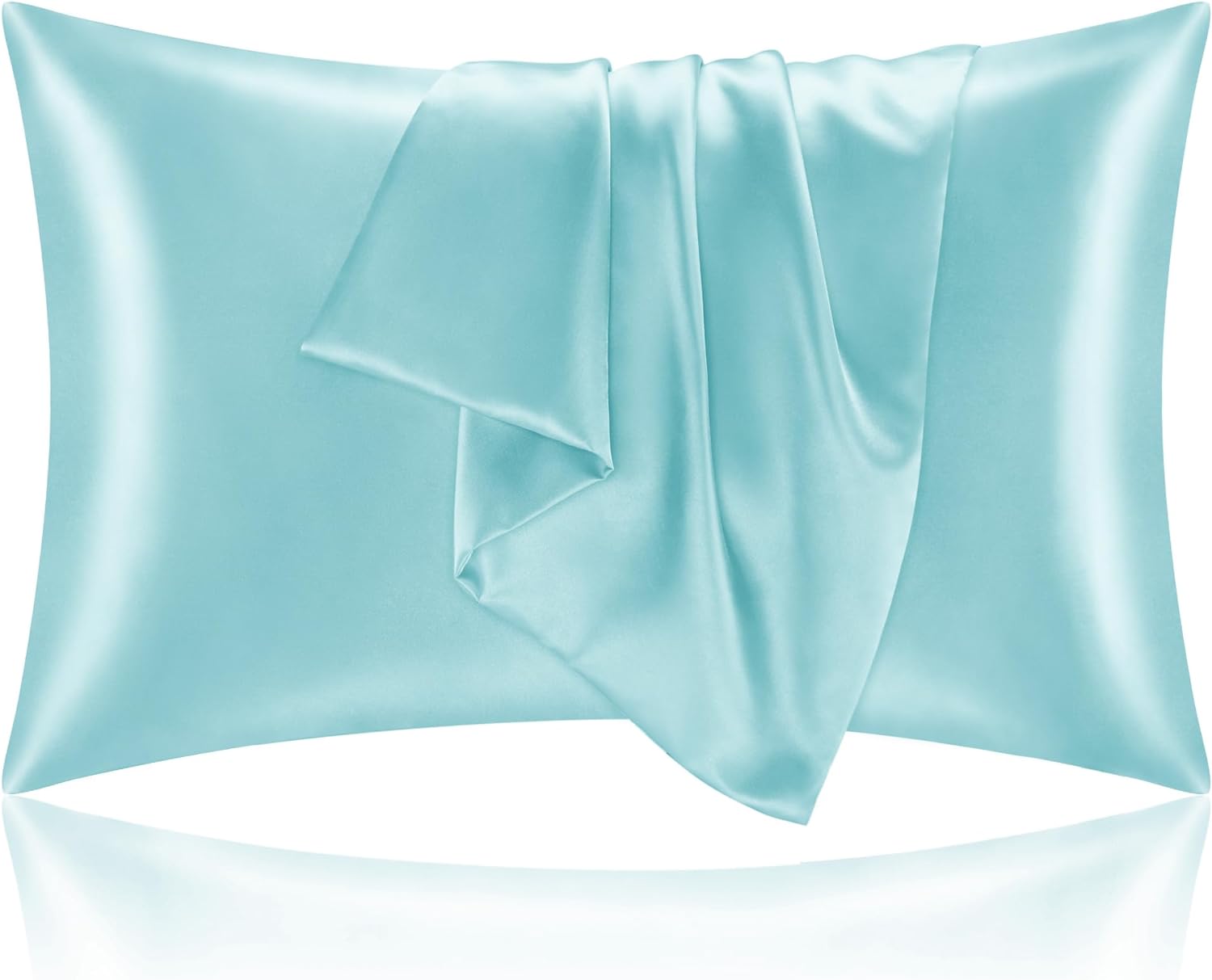 Bedelite Satin Pillowcase for Hair and Skin, Super Soft and Cooling Similar to Silk Pillow Cases 2 Pack with Envelope Closure, Gift for Wom…