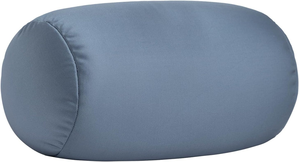 Microbead Neck Body Pillow Tube Microbead Bolster Bean Smooth Cool Pillow Neck Cervical Roll Pillow for Sleeping 7 x 12Inch Throw Travel…