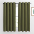Nicetown Blackout Olive Green Curtains 63 inches Long, Functional Blackout Window Treatments Thermal Drapes Privacy Assured for Bedroom, 2…
