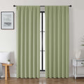 Gwine Sage Green Blackout Curtains for Bedroom 84 inches Long 2 Panels Set, Solid Noise Reducing Thermal Insulated Blackout Curtains for…