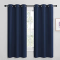 NICETOWN Blackout Draperies Curtains, All Season Thermal Insulated Solid Grommet Top Blackout Curtains/Drapes for Kid's Room (Navy, 1…