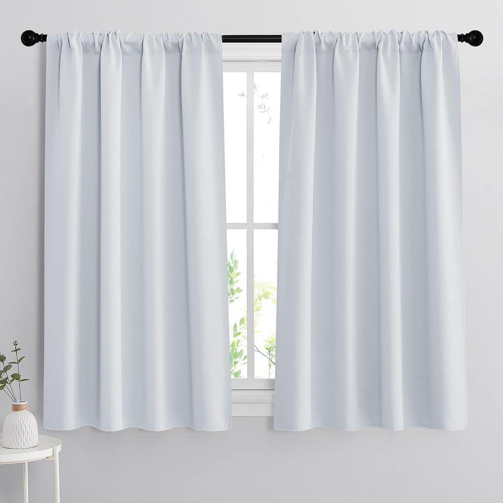 Rybhome RYB HOME White Curtains for Bedroom - Room Darkening Thermal Insulated Window Draperies for Living Room Kitchen Home Office Bathroo…