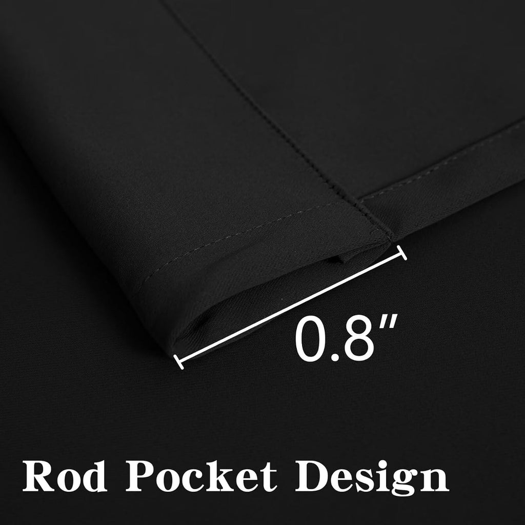 Igemaeve Blackout Curtains for Bedroom 1 Panel, Custom Curtains Thermal Insulated Dark Grey, Rod Pocket Room Darkening Drapes for Living Ro…