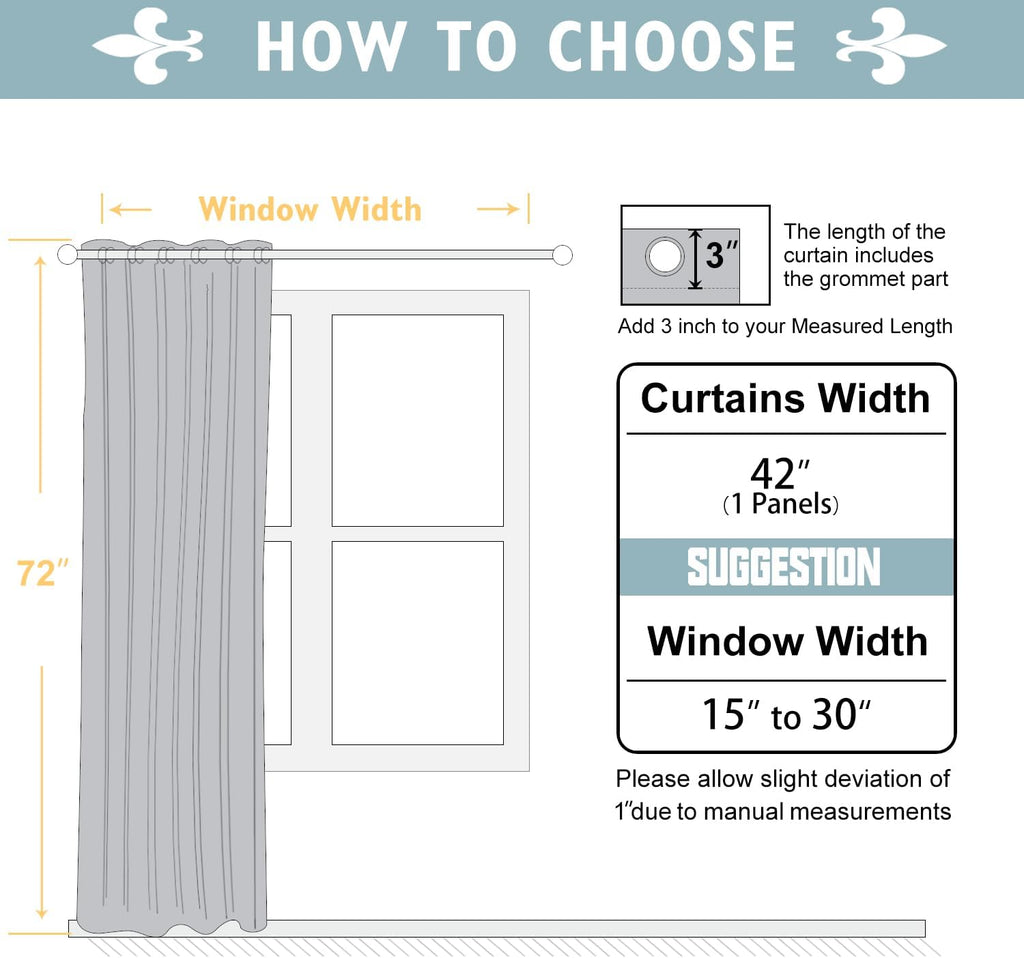 ChrisDowa Blackout Curtains 72 inches Long for Bedroom - Grommet Thermal Insulated Room Darkening Curtains for Living Room (1 Panel, Beige,…