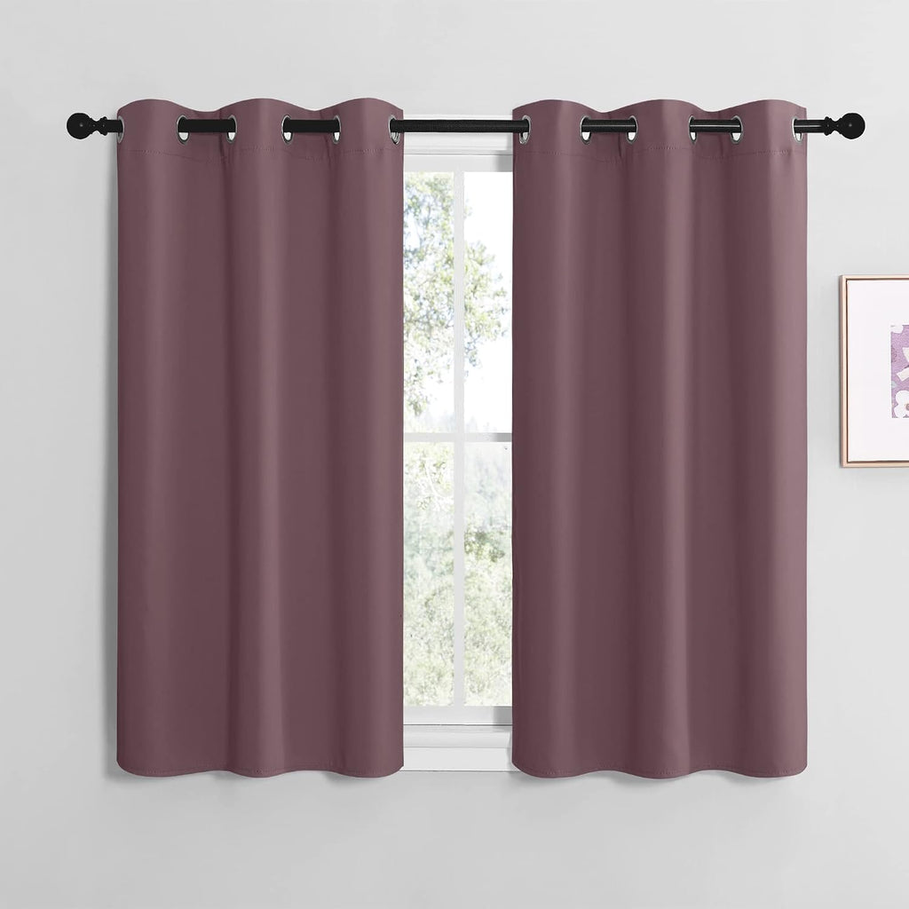 NICETOWN Modern Blackout Curtains Noise Reducing, Thermal Insulated and Privacy Room Darkening Drape Panels for Boy's Guest Room Door…