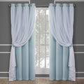 TOWN & COUNTRY LUXE Talia Double Layer Indoor Curtains, Sheer and Room Darkening Blackout, Grommet Top, Energy Efficient, 2-Pack Set…