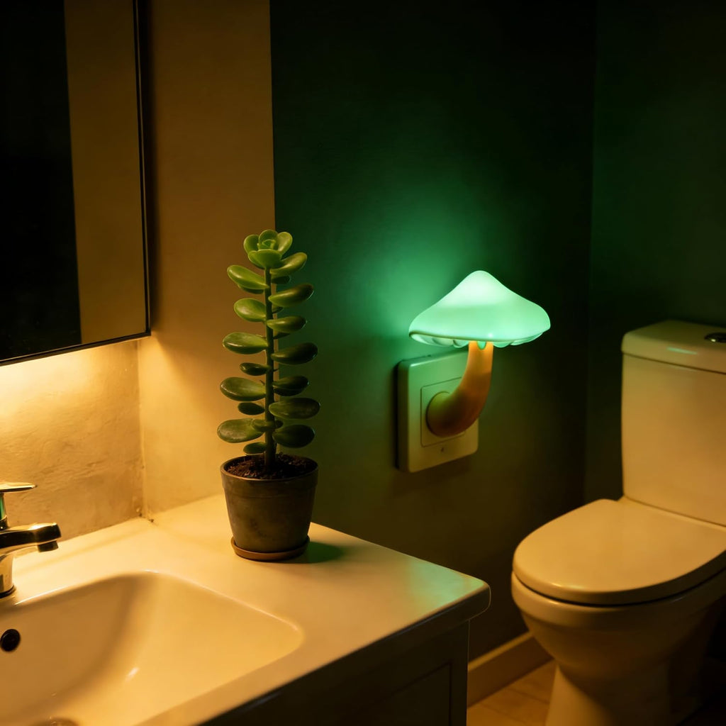 AUSAYE Led Nigh Light, Plug in Nightlight, Dusk to Dawn Sensor Automatic On and Off Night Lights Green
