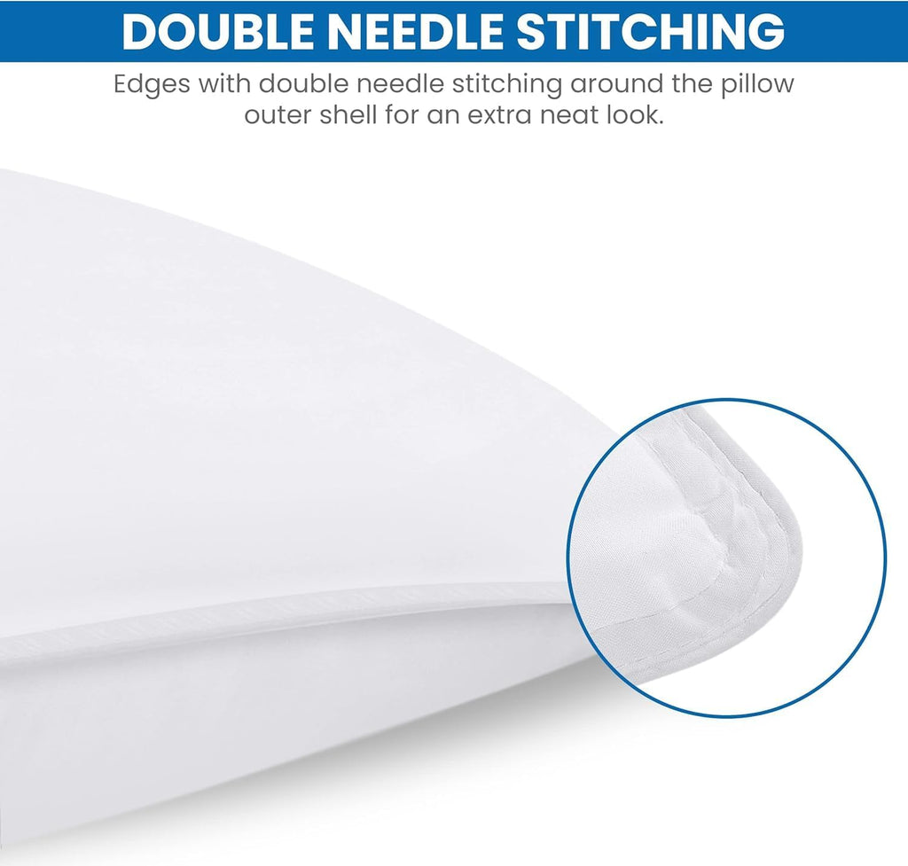 Utopiabedding Utopia Bedding Bed Pillows for Sleeping (White), Queen Size Set of 4, Hotel Pillow, Cooling Pillows for Side, Back or Stomach…
