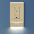 SnapPower 4 Pack MotionLight [for Décor Outlets] - Motion Detecting LED Night Lights Built-in to Wall Plate - Bright/Dim/Off Options…