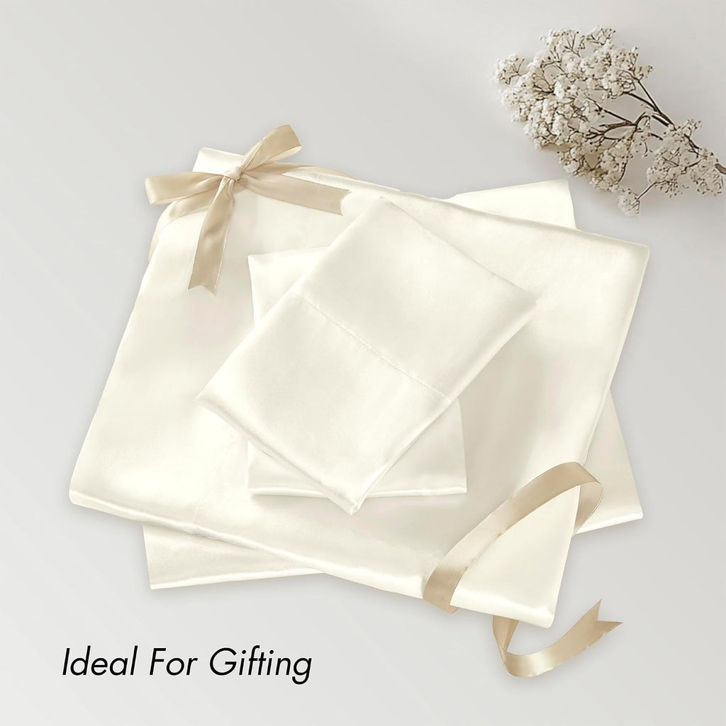 Madisonpark Madison Park Essentials Satin Sheet Set Luxury and Silky with Natural Sheen, Elastic 14" Pocket fits up to 16" Mattress, All Ar…