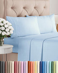 King Size 4 Piece Sheet Set - Comfy Breathable & Cooling Sheets - Hotel Luxury Bed Sheets for Women & Men - Deep Pockets, Easy-Fit, Soft…