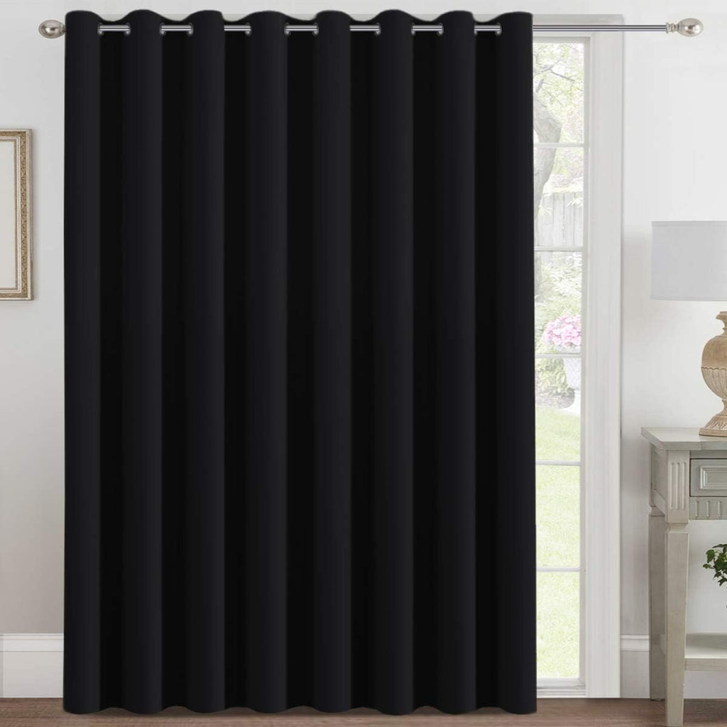 H.VERSAILTEX Blackout Patio Curtains 100 x 96 Inches for Sliding Door Extral Wide Blackout Curtain Panels Thermal Insulated Roo…