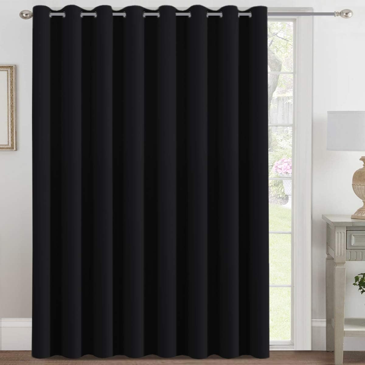 H.VERSAILTEX Blackout Patio Curtains 100 x 96 Inches for Sliding Door Extral Wide Blackout Curtain Panels Thermal Insulated Roo…