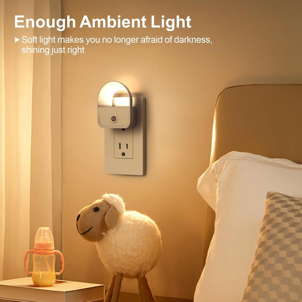 Night Light Plug into Wall, Nightlights with Smart Dusk toDawn Sensor, LED Night Light Suitable for Bedroom, Bathroom, Hallway, Kitchen…