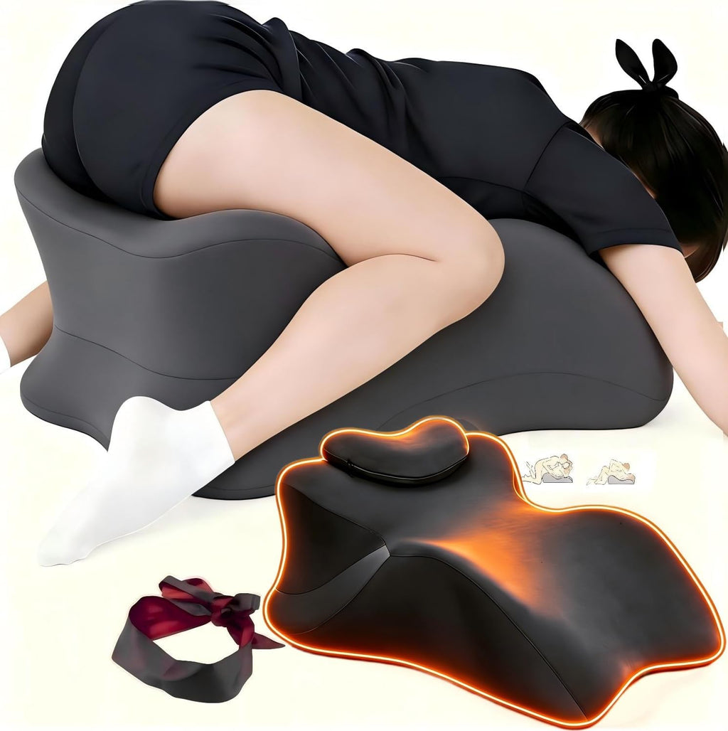 Yukashop Large Body Pillow, Couples Pillow,27°Angle Perfect Position Wedge Pillow Ergonomic Contoured Support, Multi-Functional Memory Foam…