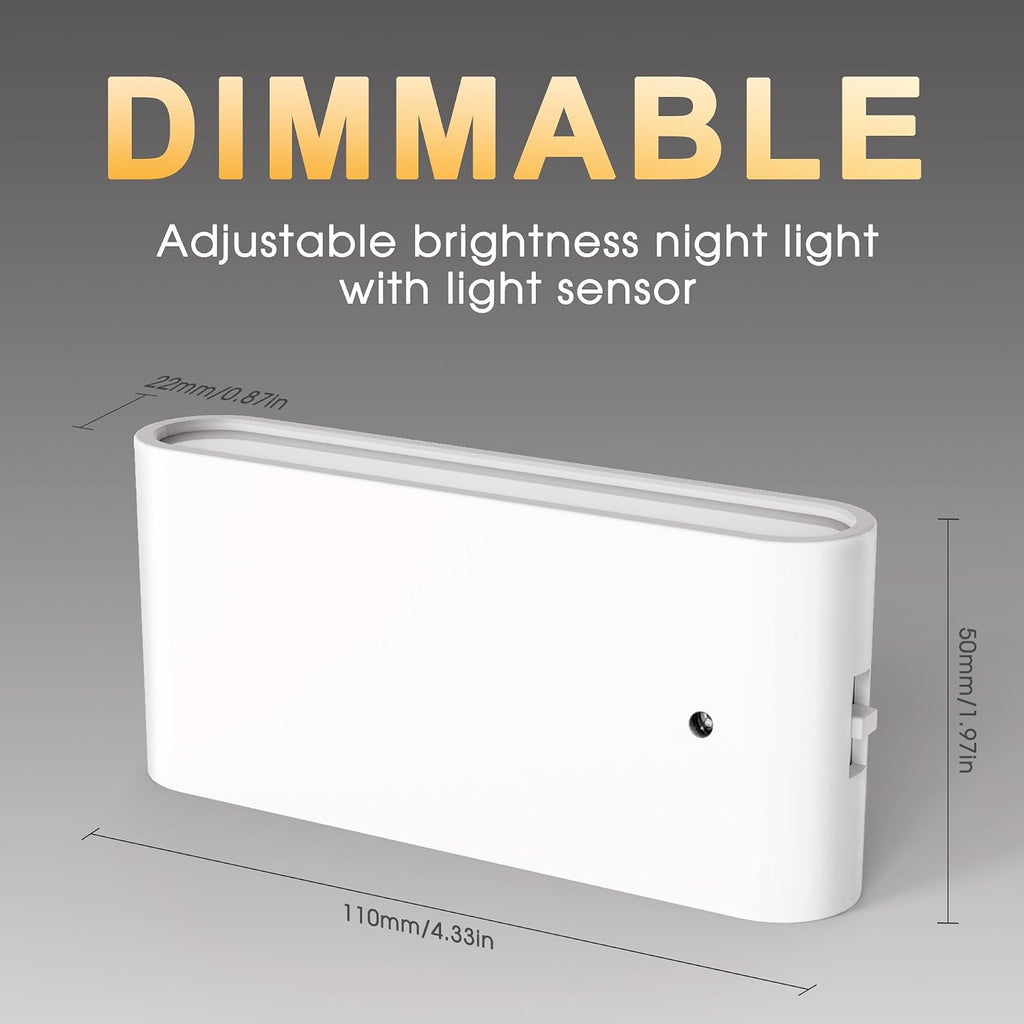 Briignite Night Lights Plug into Wall, 2 Pack, LED Night Light with Dusk to Dawn Light Sensor, Dimmable NightLight Plug in, 5000K…