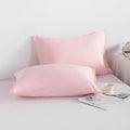 Ntbay King Pillowcase Set - 2 Pack Brushed Microfiber 20x36 Pillowcases - Soft, Wrinkle-Free, Fade-Resistant, Stain-Resistant, Blush Pink P…