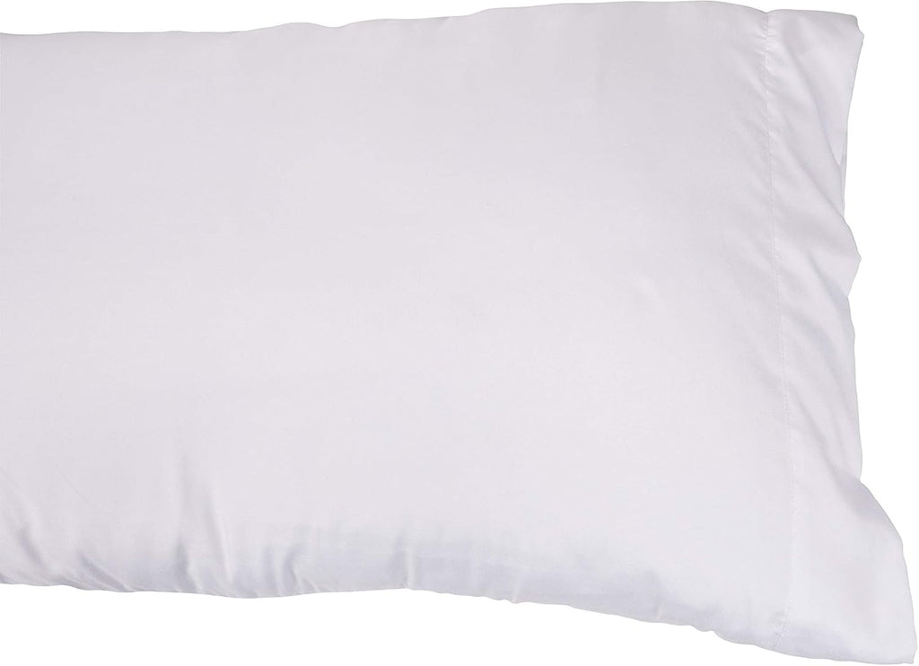 KAF Home Brushed Microfiber Pillow Cases Bulk Pack, Control Allergies and Ensure Sound Sleep, Set of 12 (White, Queen)