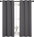 NICETOWN Bedroom Curtains Blackout Drapery Panels, Three Pass Microfiber Thermal Insulated Solid Ring Top Blackout Window Curtains/Drapes…