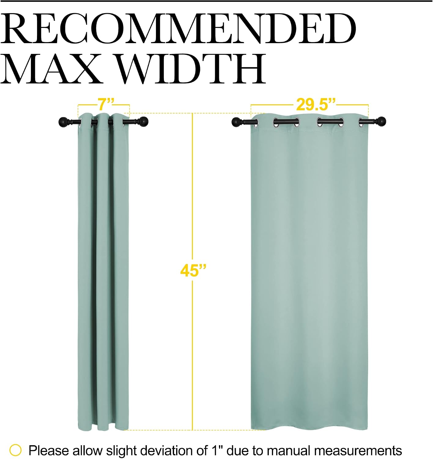 NICETOWN Aqua Blue Thermal Insulated Curtains Blackout Draperies, Window Treatment Solid Grommet Room Darkening Drape Panels for Bedroom…