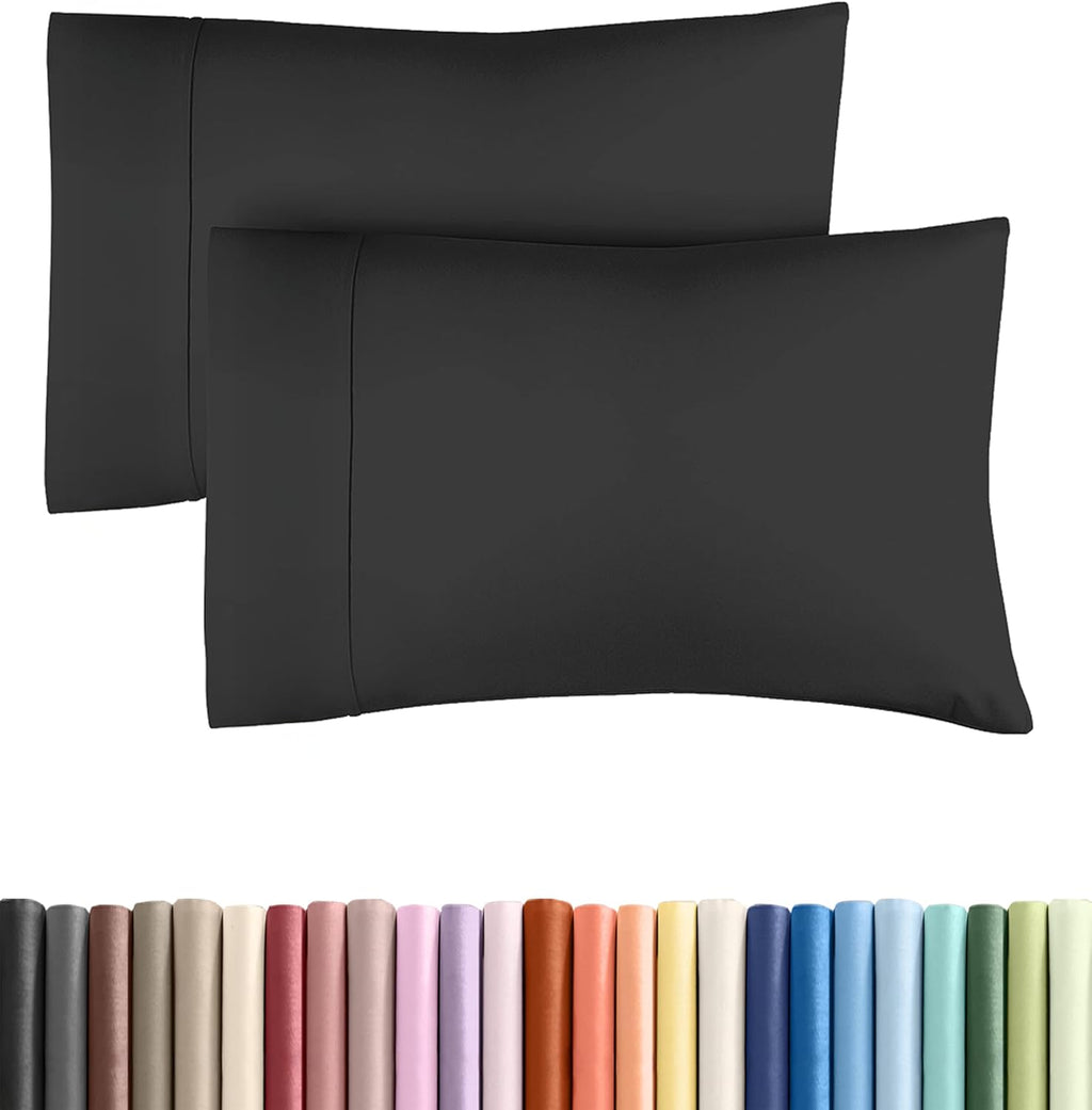 CGKUnlimited Queen Pillow Cases - 2 Pack - Super Soft Pillowcase Covers - Envelope Enclosure - Hotel Quality Pillow Protectors - Wrinkle Fr…