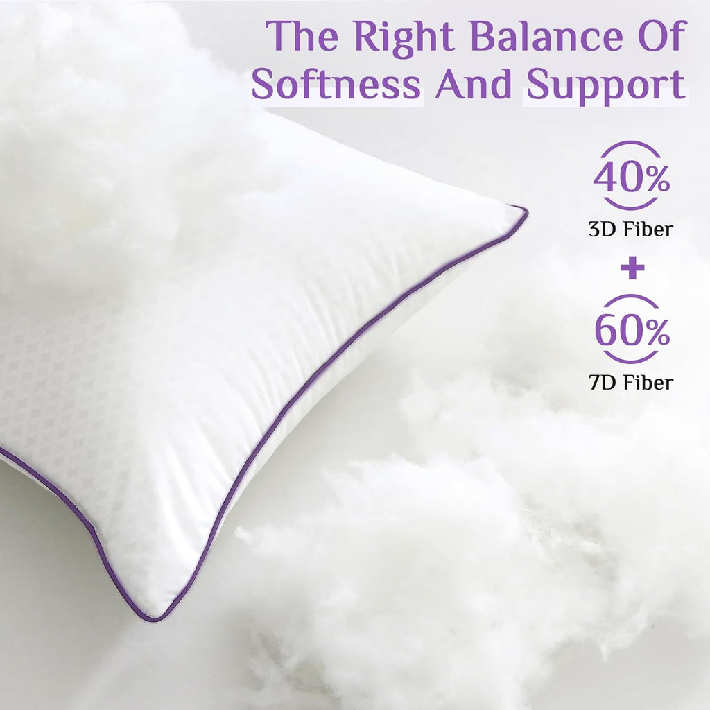 Jollyvogue Euro Size Pillows Set of 2, 26'' x 26'' Cooling Bed Throw Pillows with Super Soft Down Alternative Fill, Luxury Fluffy Hotel Qua…