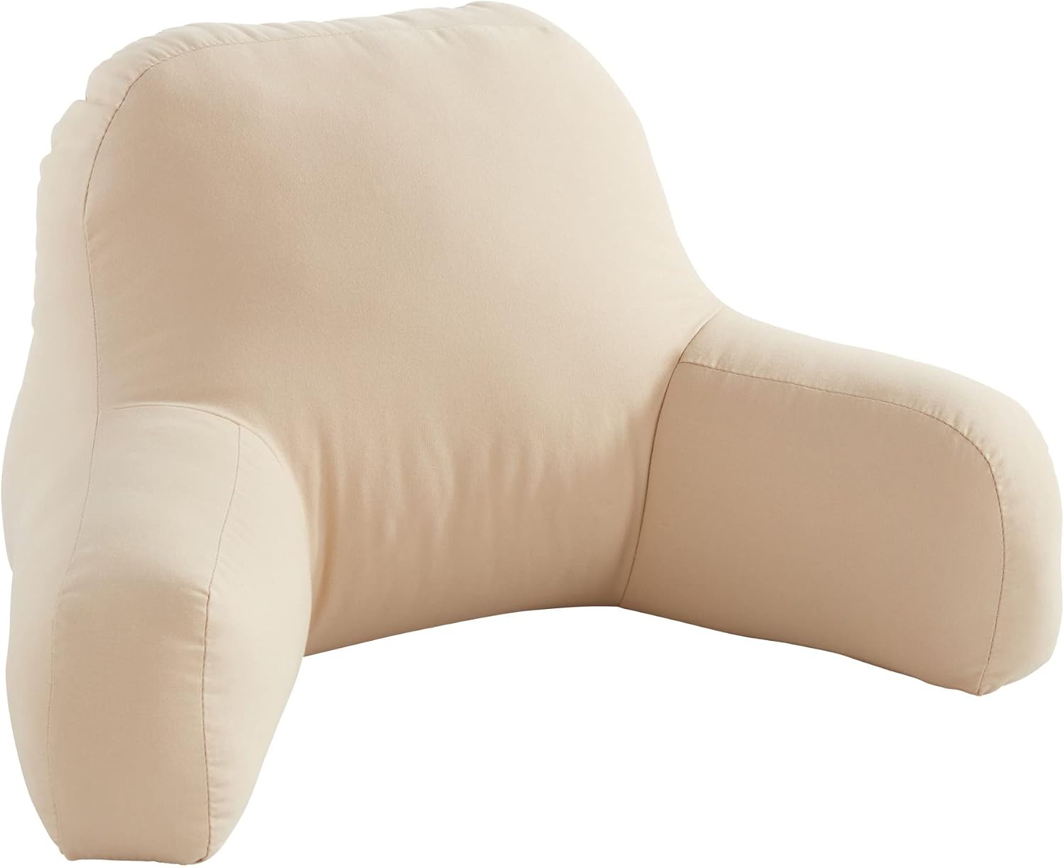 Greendale Home Fashions Cotton Duck Bed Rest Reading Pillow with Arms, Tan