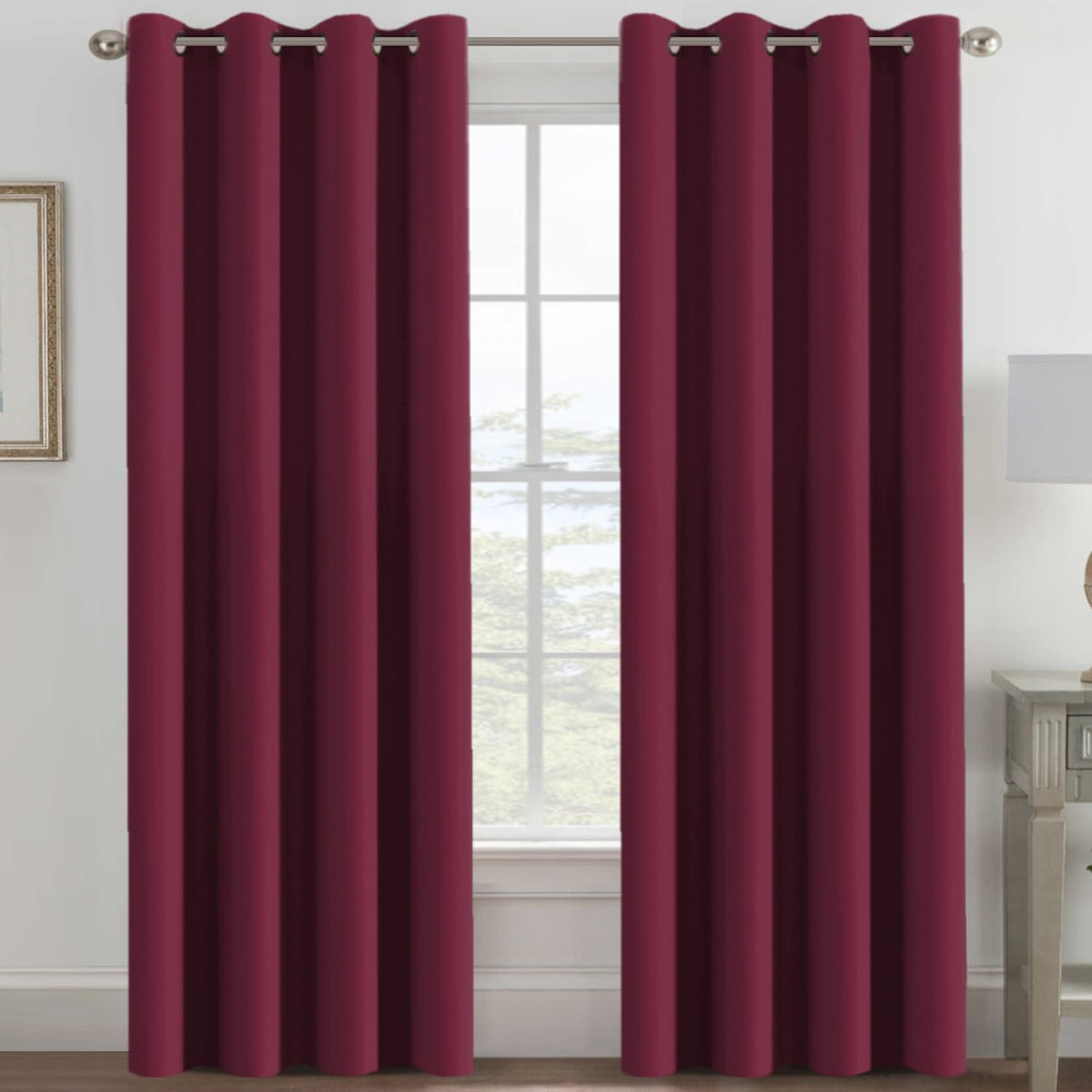 H.VERSAILTEX Christmas Curtain for Living Room Thermal Insulated Window Treatment Curtain Extra Long 108 inch Length Energy Sav…