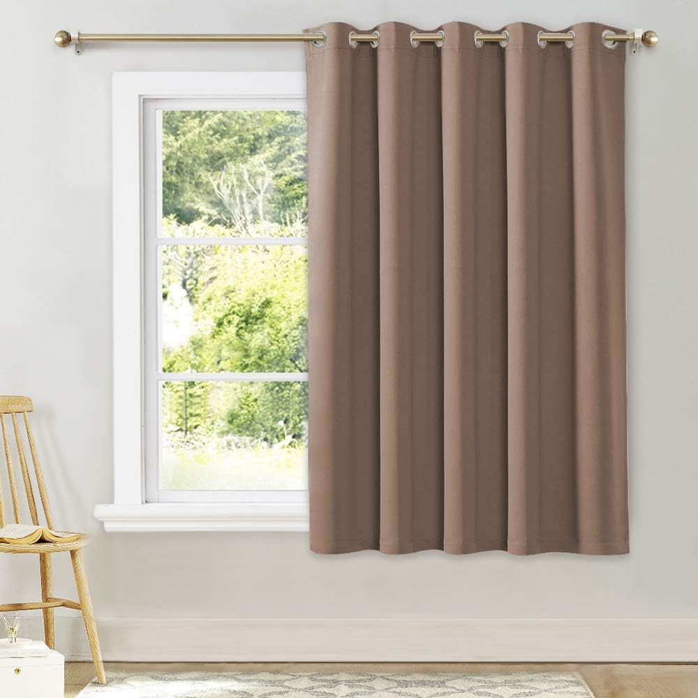 NICETOWN Bedroom Blackout Curtain and Drape - Window Treatment Thermal Insulated Grommet Top Blackout Drapery for Bedroom (1 Panel, 70 by…