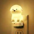DORESshop LED Night Light for Kids, 3D Cute Puppy Night Lights Plug into Wall with Dusk to Dawn Sensor, RGB+Soft White 3000K Dog Night…