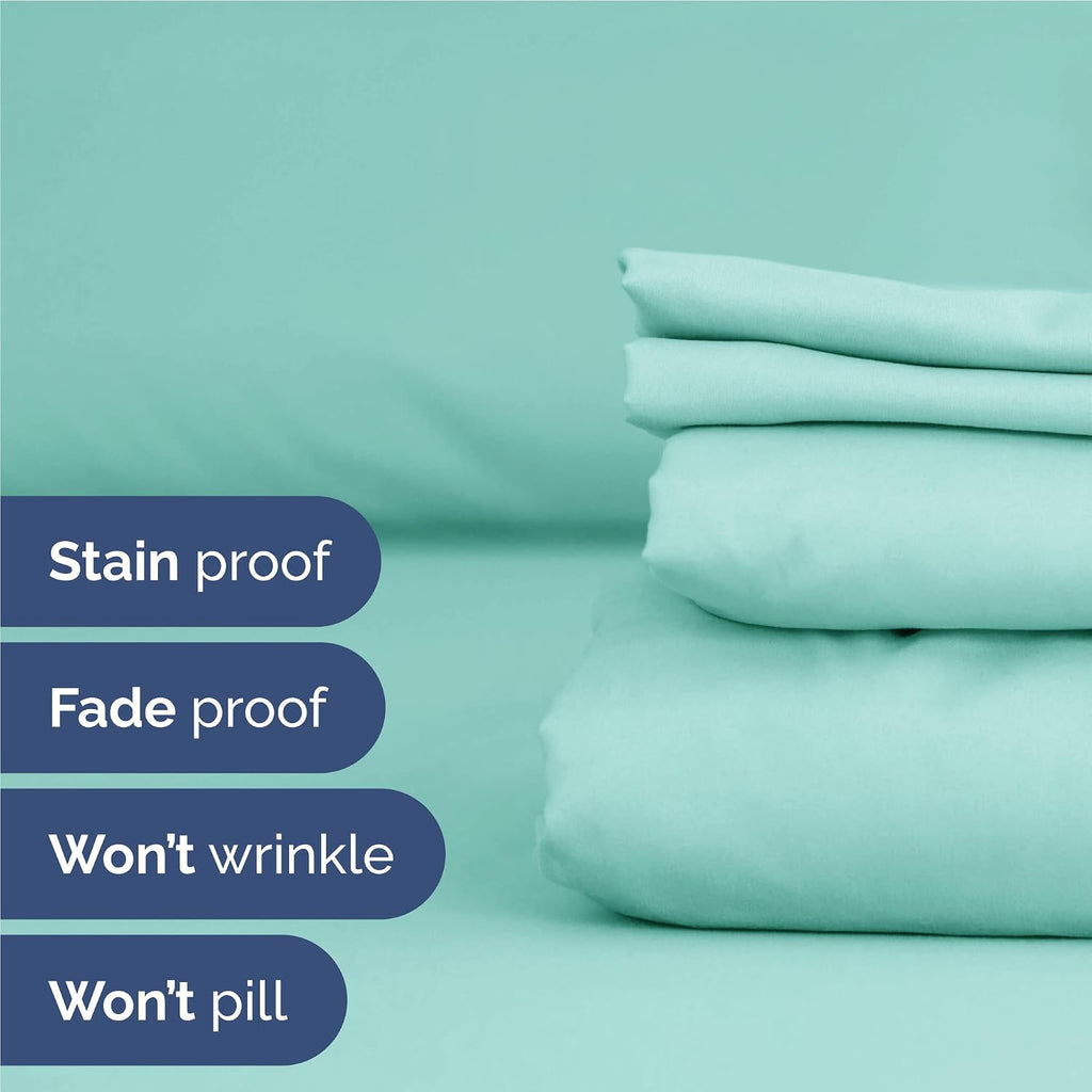 Full 6 Piece Sheet Set - Comfy, Breathable & Cooling - Hotel Luxury Bedding for Women, Men, Kids, Teens and Children - 1 Flat & 1 Fitted…