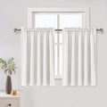 DWCN Blackout Curtains for Living Room Thermal Insulated, Energy Saving & Noise Reducing Bedroom Curtains, Ivory, W 52x L 36 Inch, Set of…