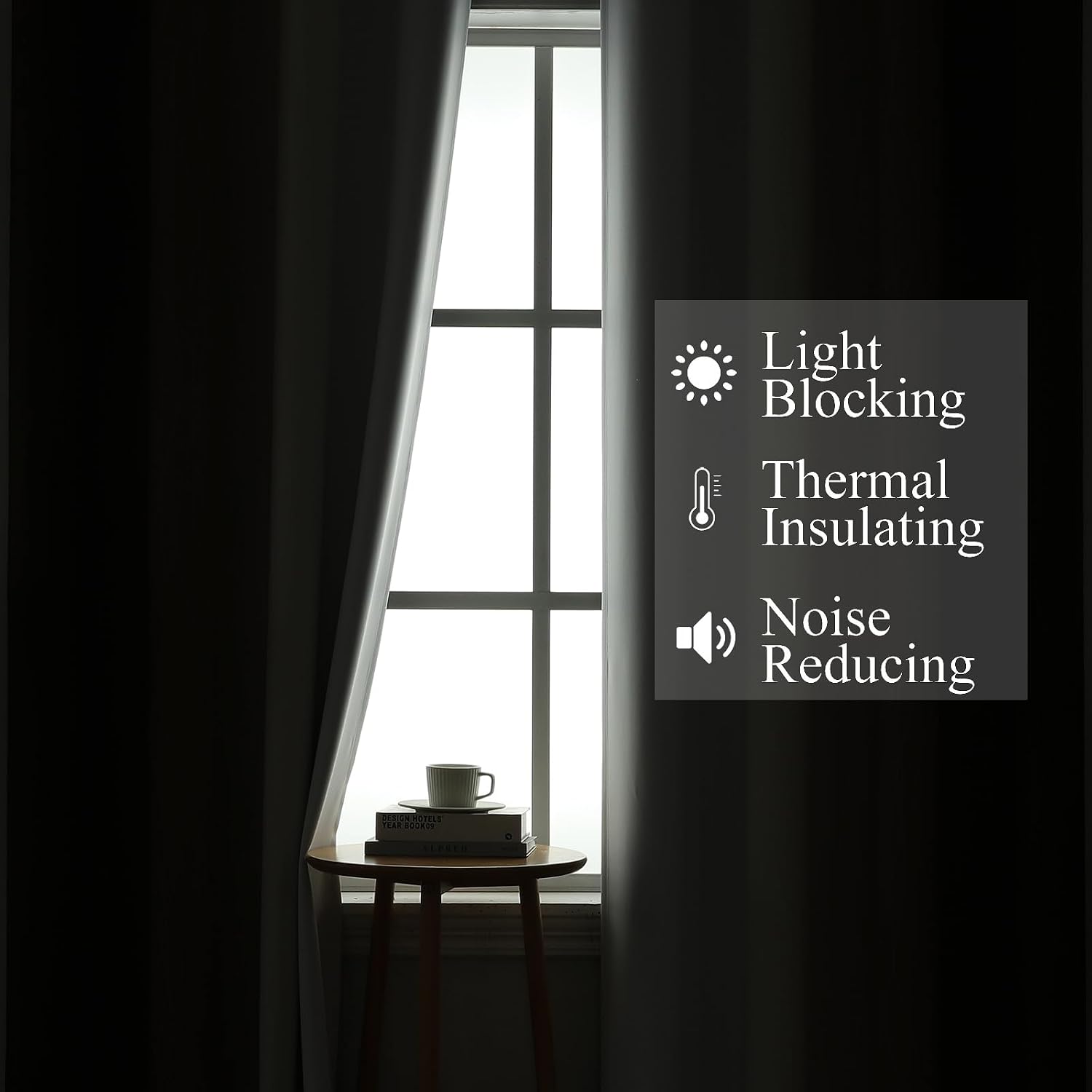 Estelartextiler Estelar Textiler Brown and Greyish White Ombre Blackout Curtains for Bedroom, Full Room Darkening Grommet Curtains for Livi…