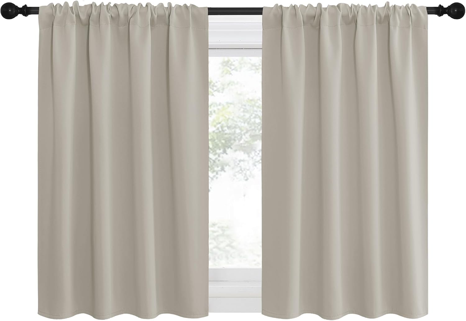 Nicetown Blackout Curtains for Living Curtains, Room Darkening Window Curtain Panels, easy maintenance Solid Thermal Insulated…