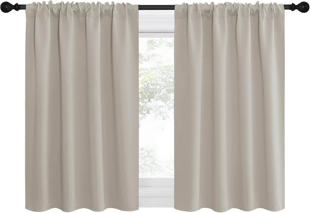 Nicetown Blackout Curtains for Living Curtains, Room Darkening Window Curtain Panels, easy maintenance Solid Thermal Insulated…