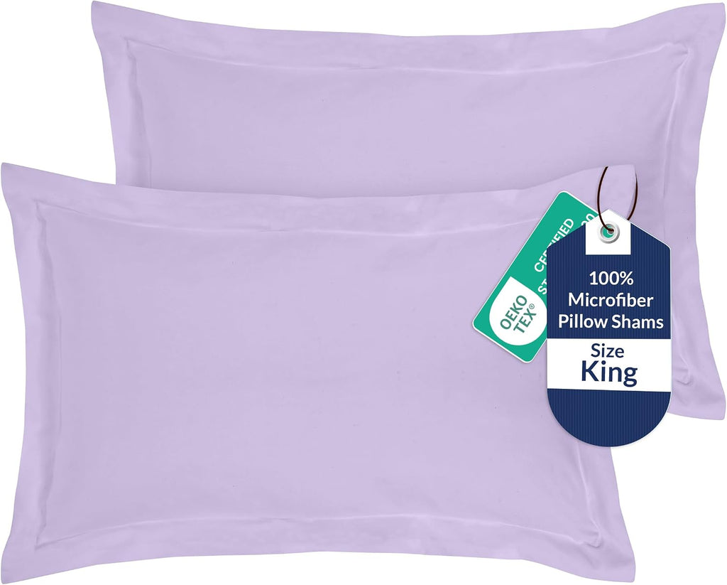 Royalelinens Royale Linens Pillow Shams 2 Pack King Size 20x36 Inch - Brushed 1800 Microfiber - Bed Pillow Shams, Wrinkle Resistant Super S…