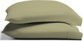TEXAS LINEN CO. 100% Organic Cotton Standard Pillow Cases Set of 2 - Soft Queen/Standard Pillow Cases, Authentic GOTS Certified, Crisp…