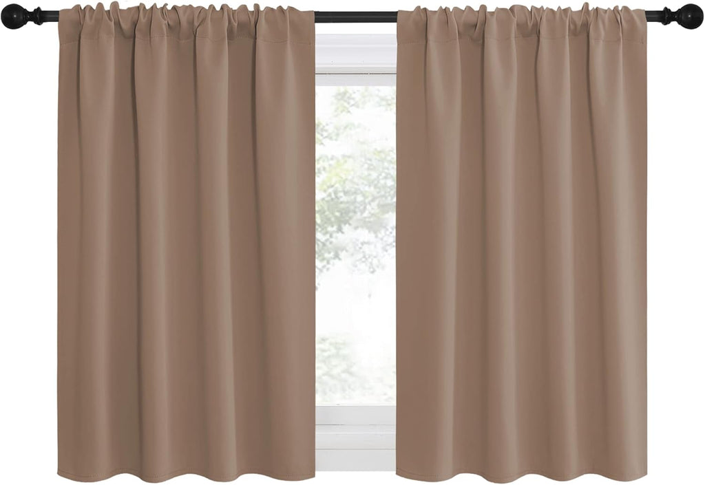 NICETOWN RV Blackout Curtains for Camper Windows, Window Treatment Thermal Insulated Rod Pocket Small Draperies/Drapes for…