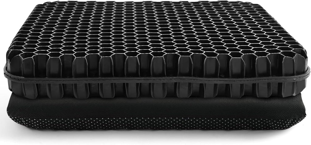 Gel Seat Cushion for Long Sitting - 16.5" x 14.5" x 2.4" (Extra Thick&Soft) Gel Cushion for People Over 185 lbs, Pressure Relief Cushion…