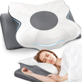 TranquilZone Memory Foam Bed Pillow – Contour Support Pillow for Side & Back Sleepers, Soft Ergonomic Design, Cooling Breathable Cov…