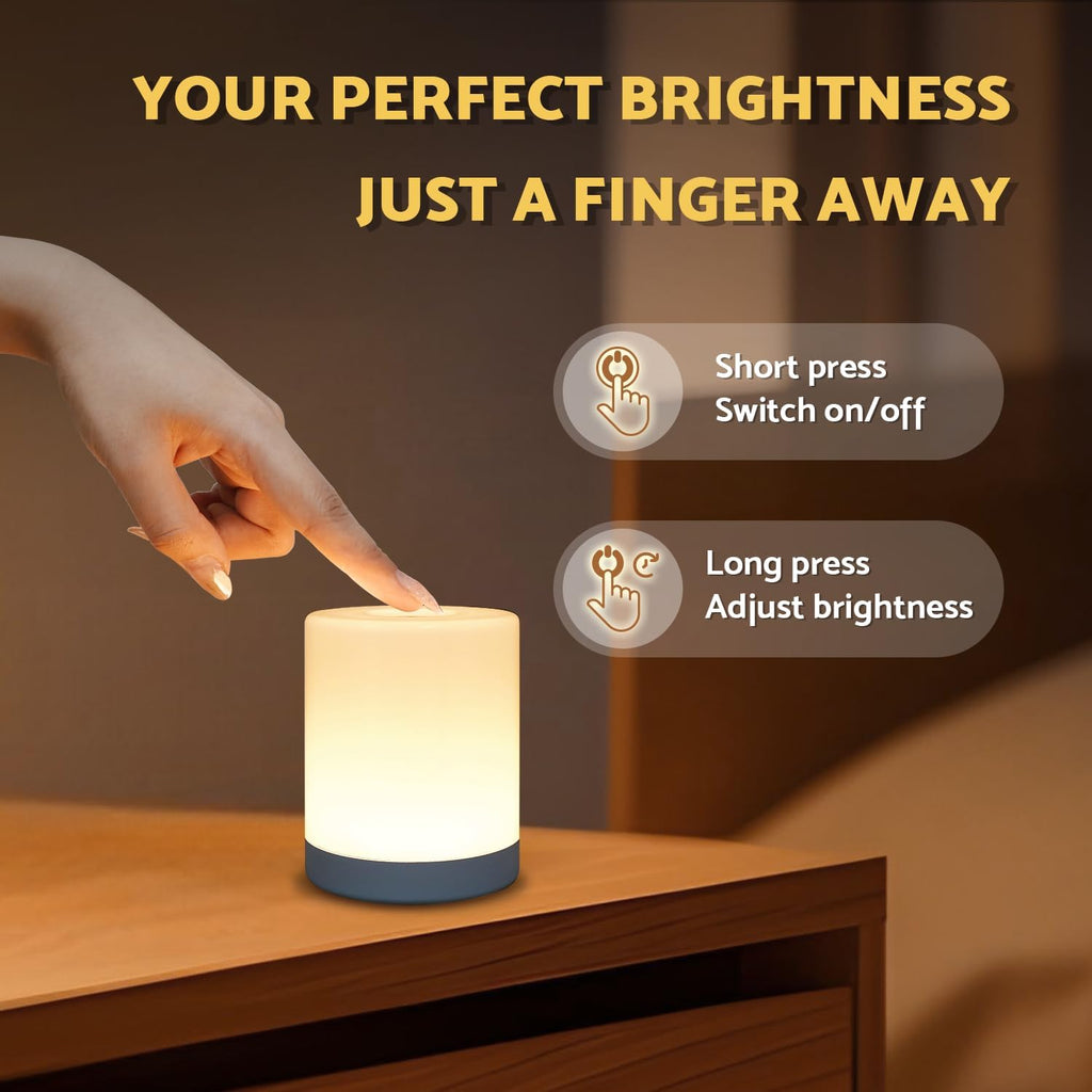 Dazzydot DAZZY DOT Portable Night Light for Baby Nursery, Rechargeable Battery Operated Touch Light, Dimmable Nursery Nightlight for Breast…