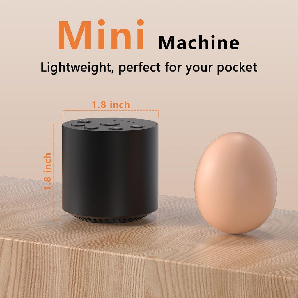 Color Noise Sleep White Noise Portable Sound Machines with 30 Soothing Sounds 32 Levels Volume Compact 4 Timer Options Auto-Off and…
