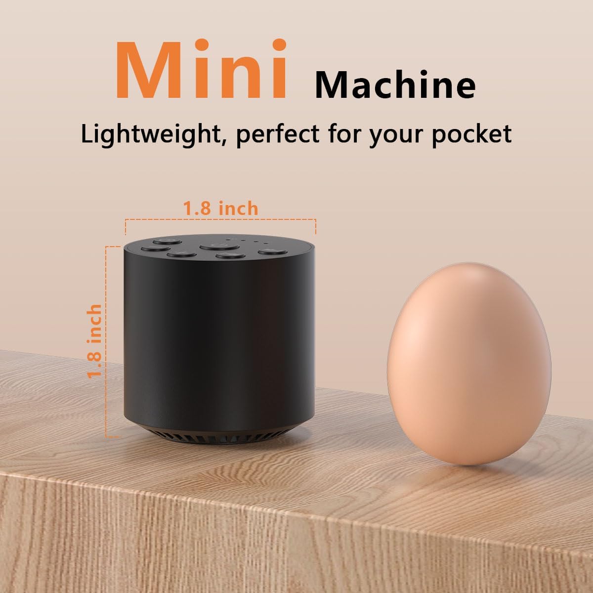 Color Noise Sleep White Noise Portable Sound Machines with 30 Soothing Sounds 32 Levels Volume Compact 4 Timer Options Auto-Off and…