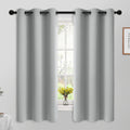 Yakamok 63 Inch Length Blackout Curtains for Bedroom, Thermal Insulated Room Darkening Grommet Top Window Drapes for Living Room, Light…