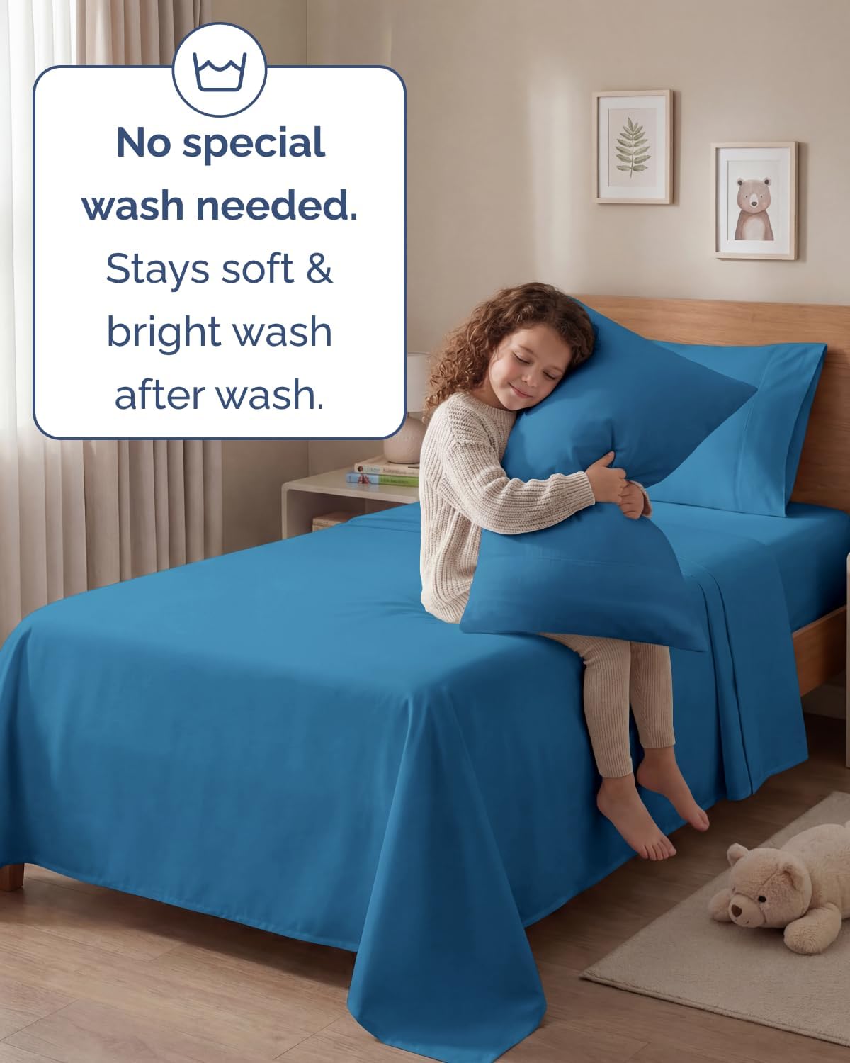 Twin 4 Piece Sheet Set - Comfy, Breathable & Cooling - Hotel Luxury Bedding for Women, Men, Kids, Teens & Children - 1 Flat & 1 Fitted…